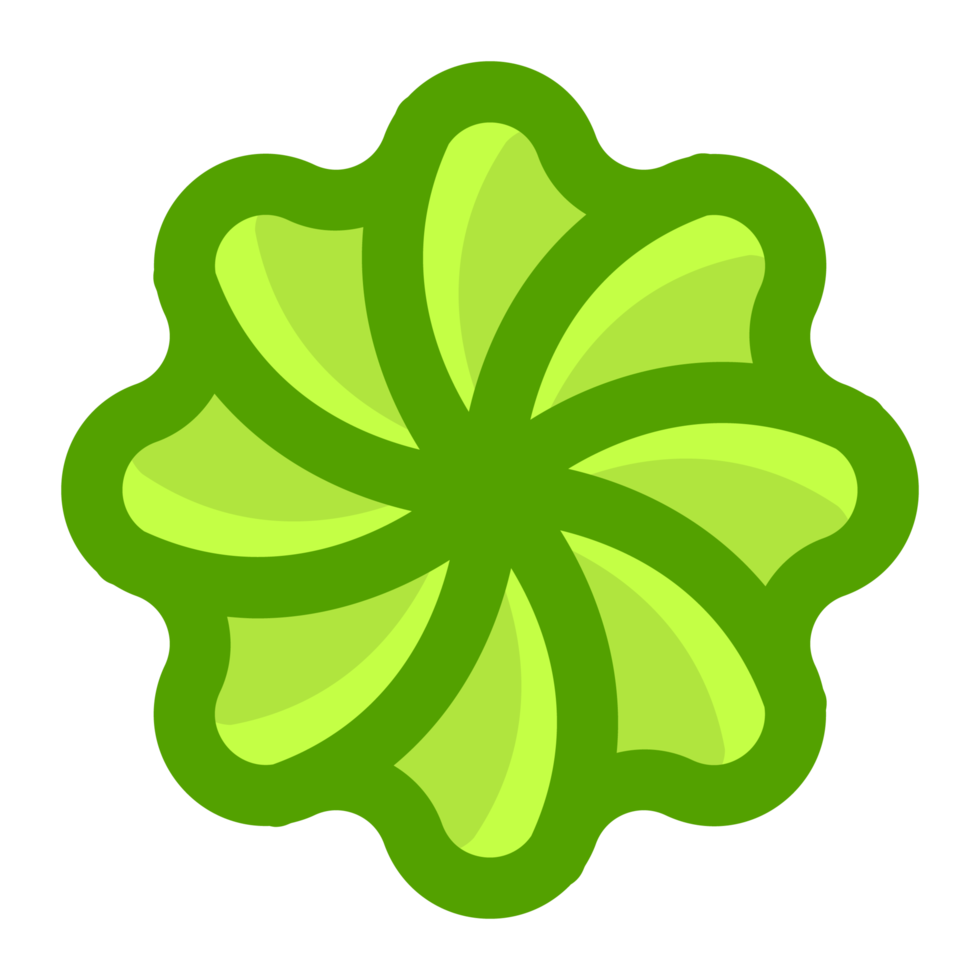 green flower transparent background free PNG