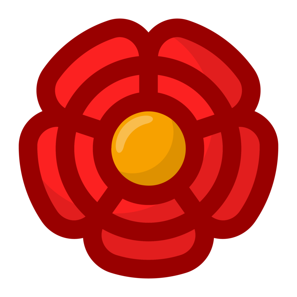 Beautiful red flower free PNG