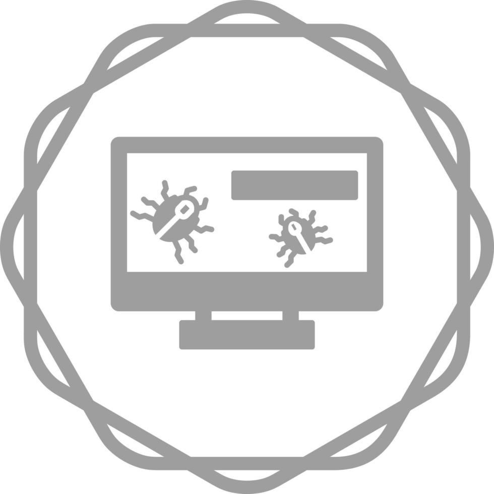 icono de vector de virus