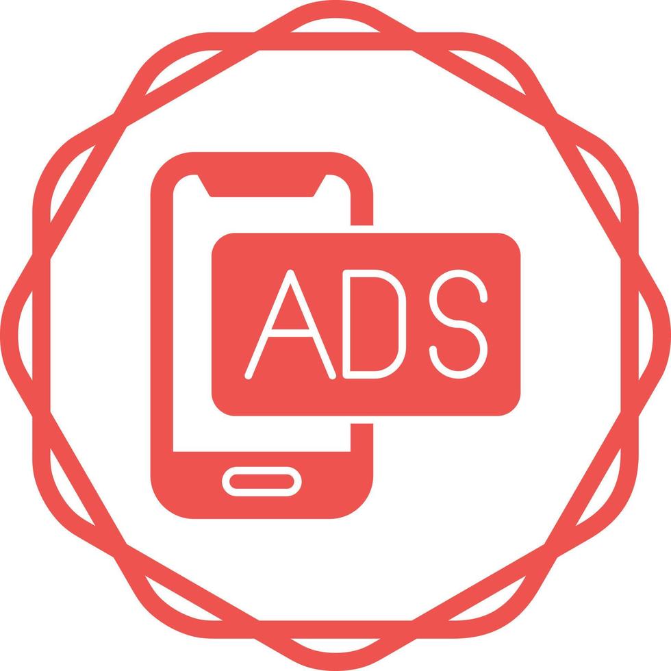 Mobile Advertising Vector Icon