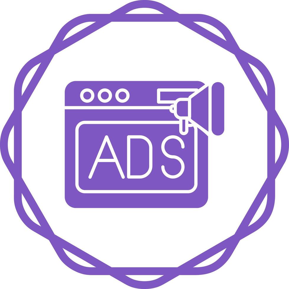 Native Advertising Vector Icon