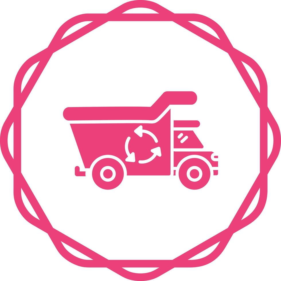 Recycling Truck Vector Icon