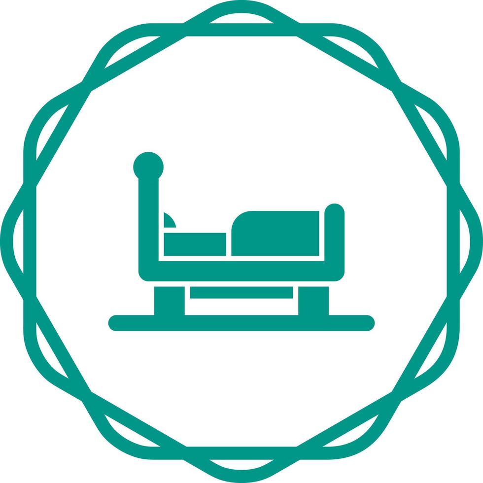 icono de vector de cama