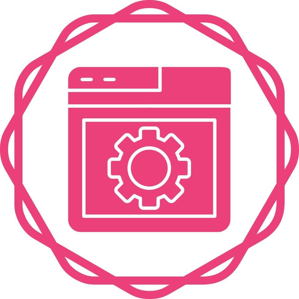 Browser Setting Vector Icon