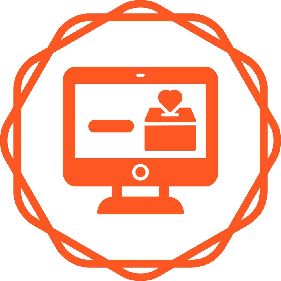 Online Donation Vector Icon