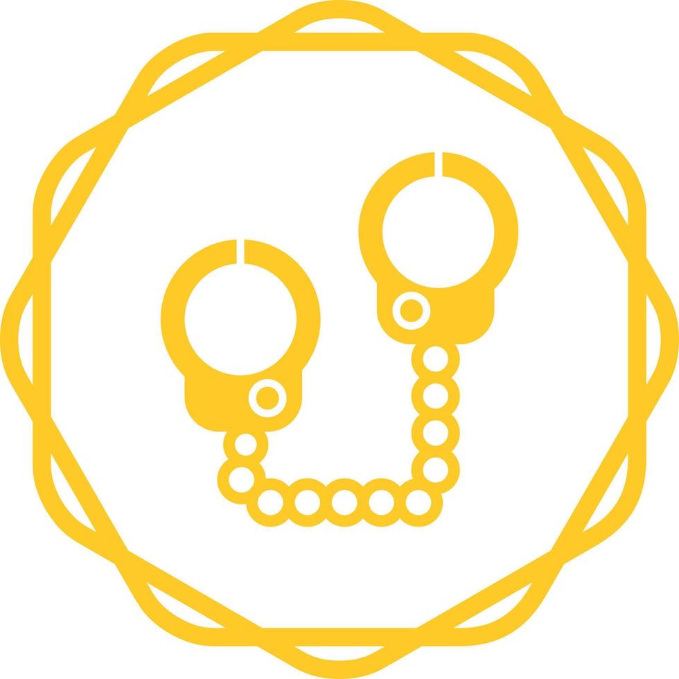 Police Handcuffs Vector Icon