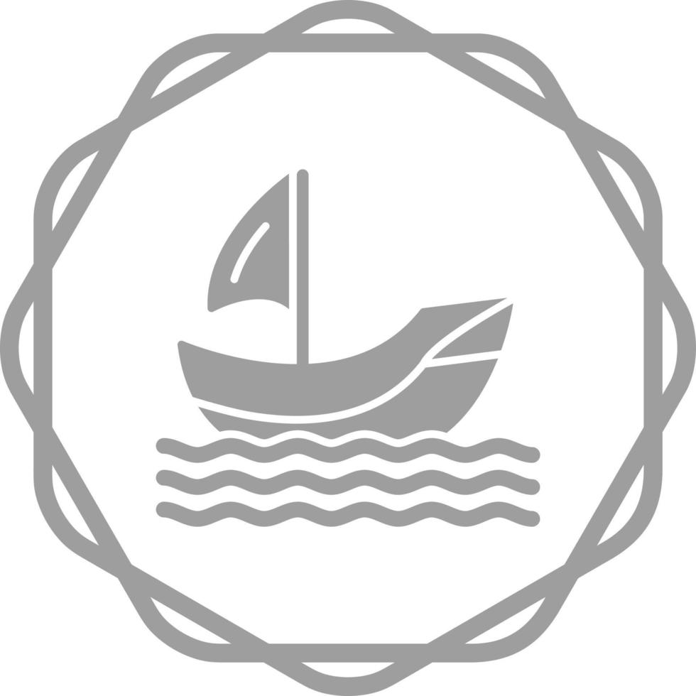 icono de vector de barco