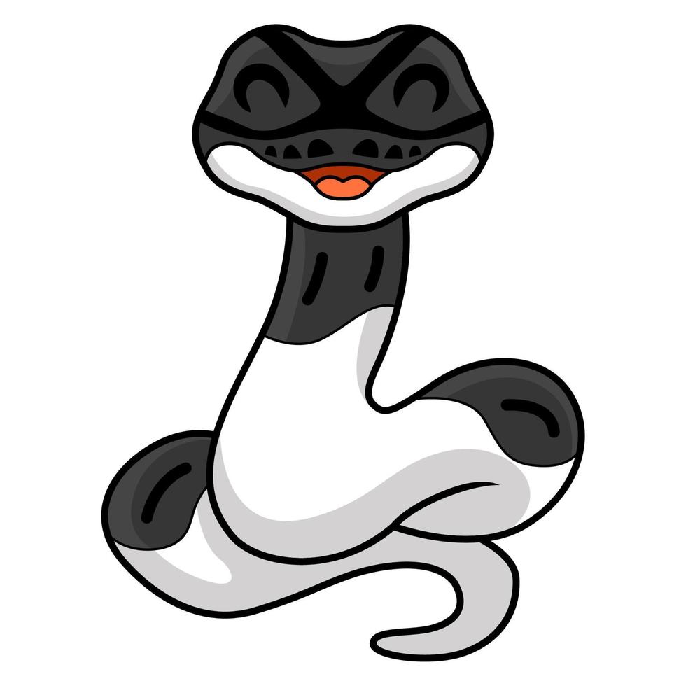 Cute panda pied ball python cartoon 22431707 Vector Art at Vecteezy