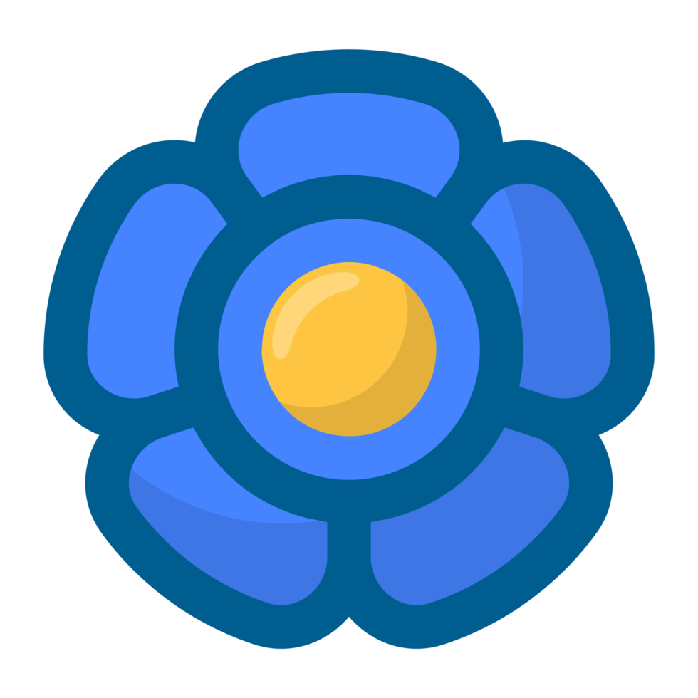 blue flower no background free png