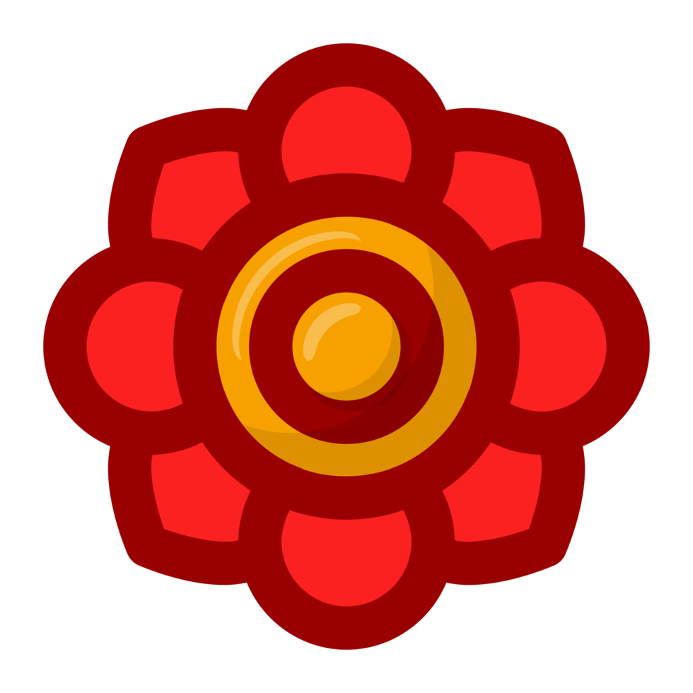 Beautiful red flower free PNG