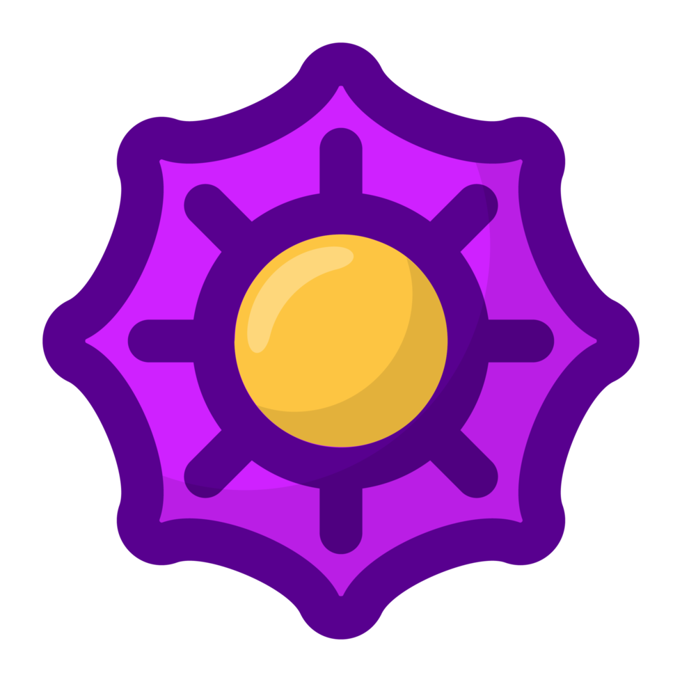 purple flower element free PNG