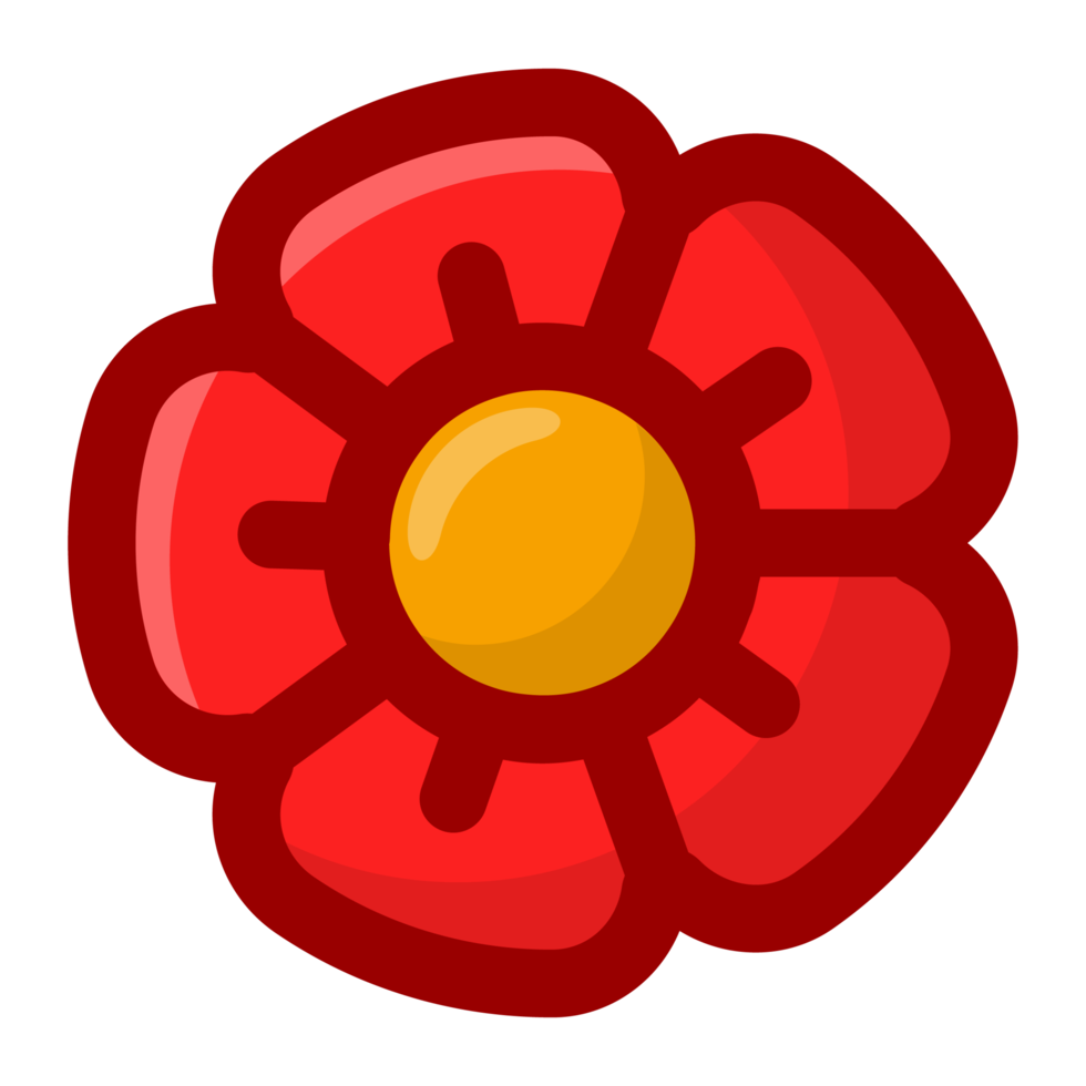 mooi rood bloem vrij PNG