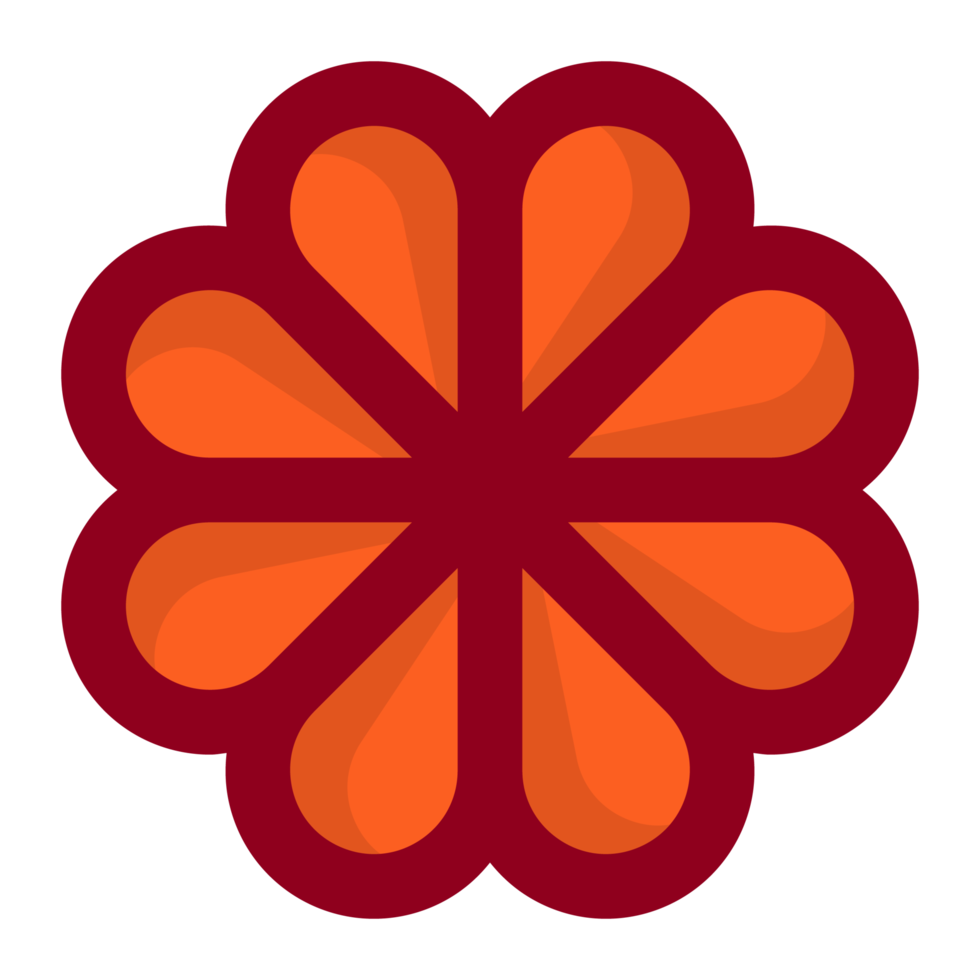 naranja flor elemento gratis png