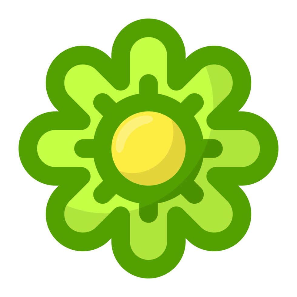 green flower transparent background free PNG