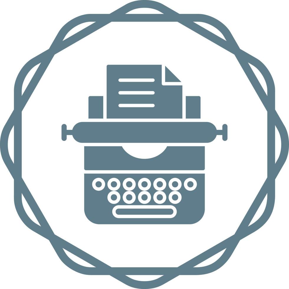 Typewriter Vector Icon