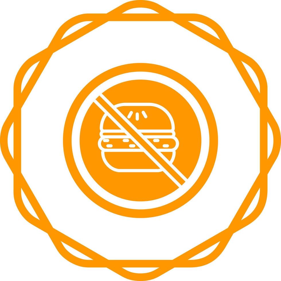 No Eating Vector Icon