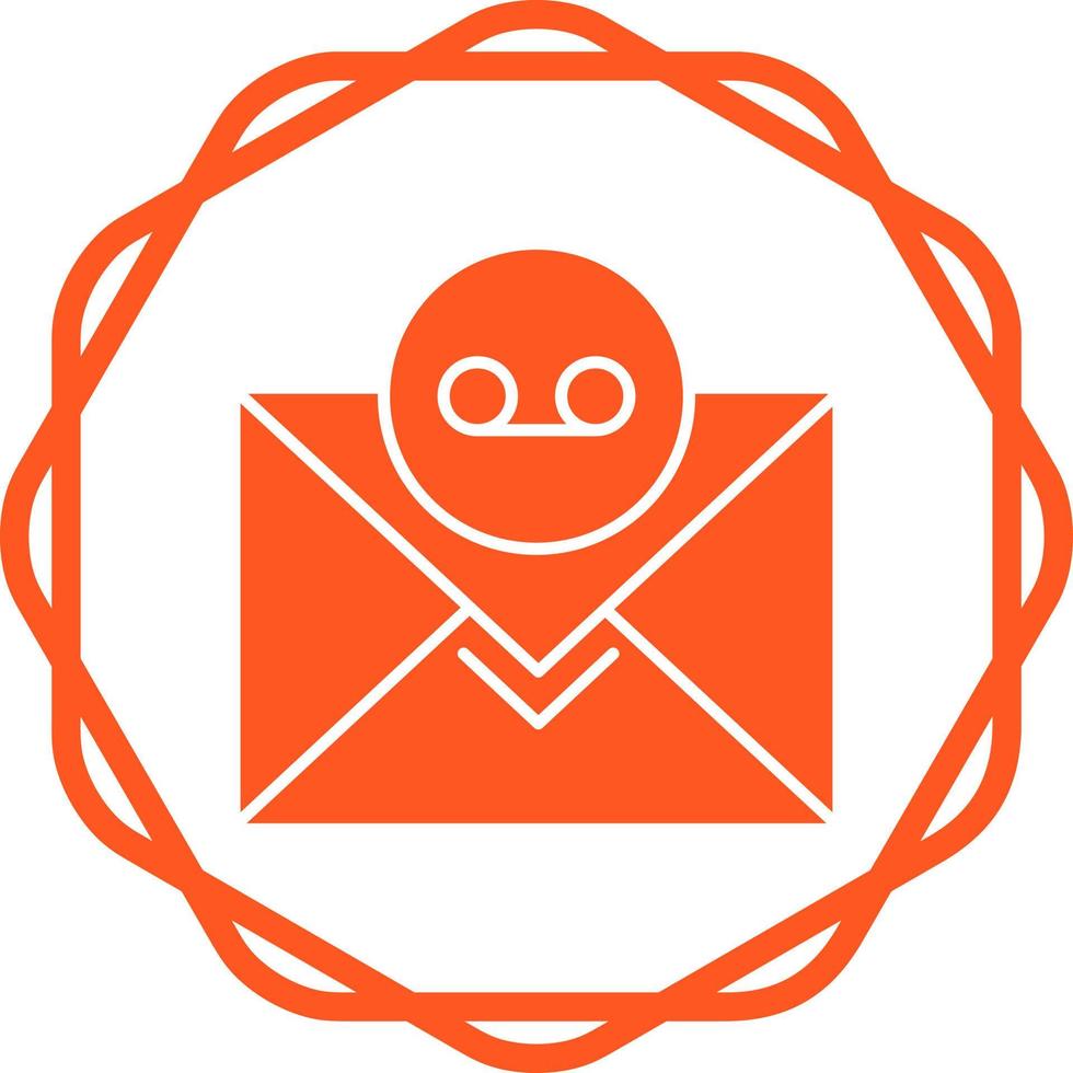 icono de vector de correo de voz