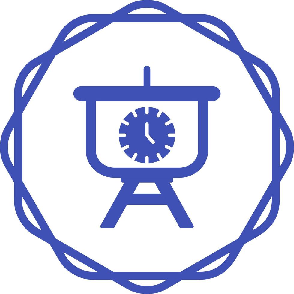 Time Manage Presentation Vector Icon