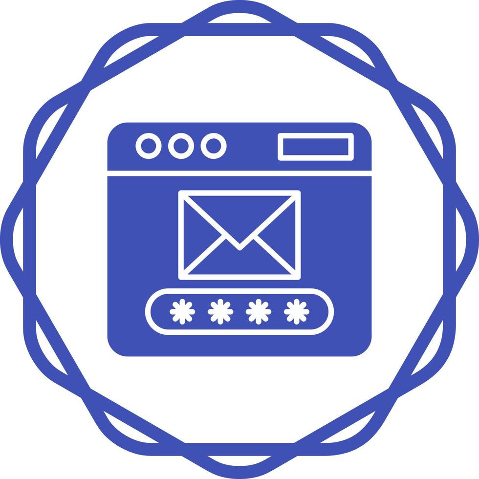 icono de vector de código de correo