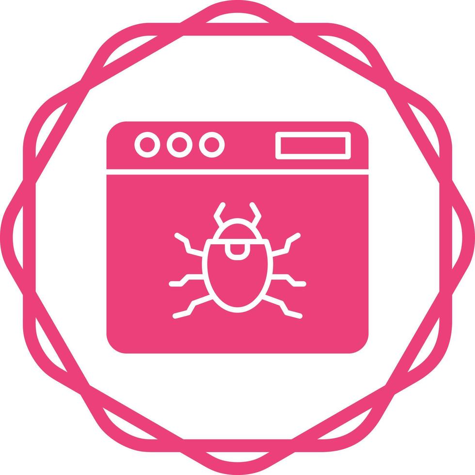 icono de vector de virus