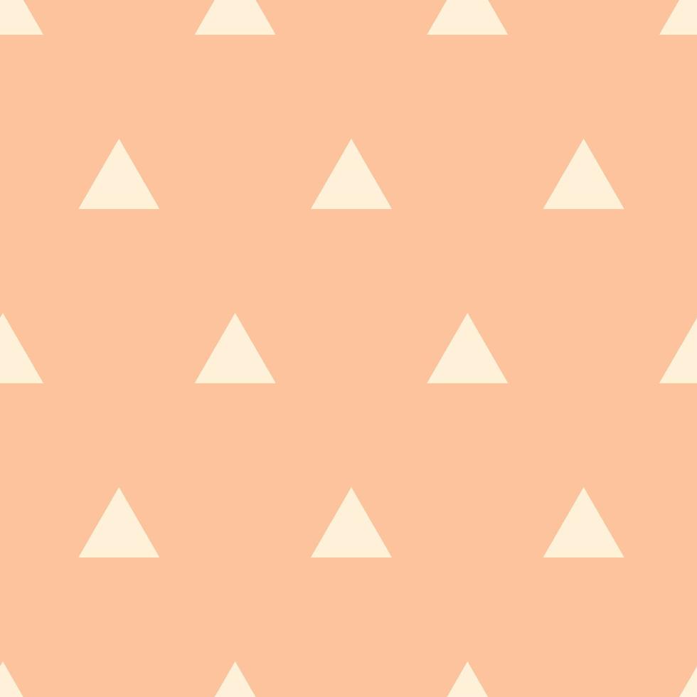 Scrapbook seamless background. Orange baby shower patterns. Cute print with triangle vector