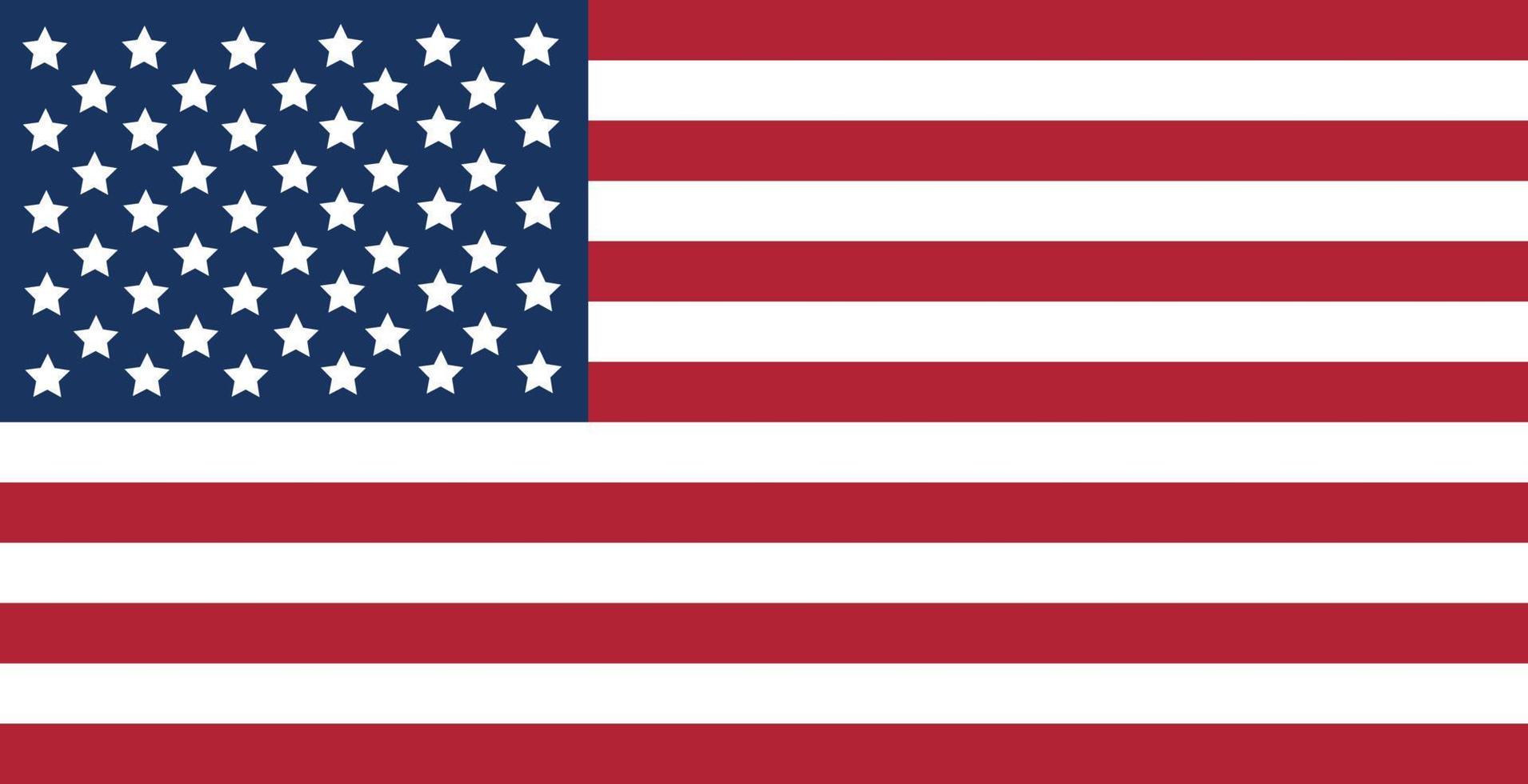 USA flag template.American flag vector