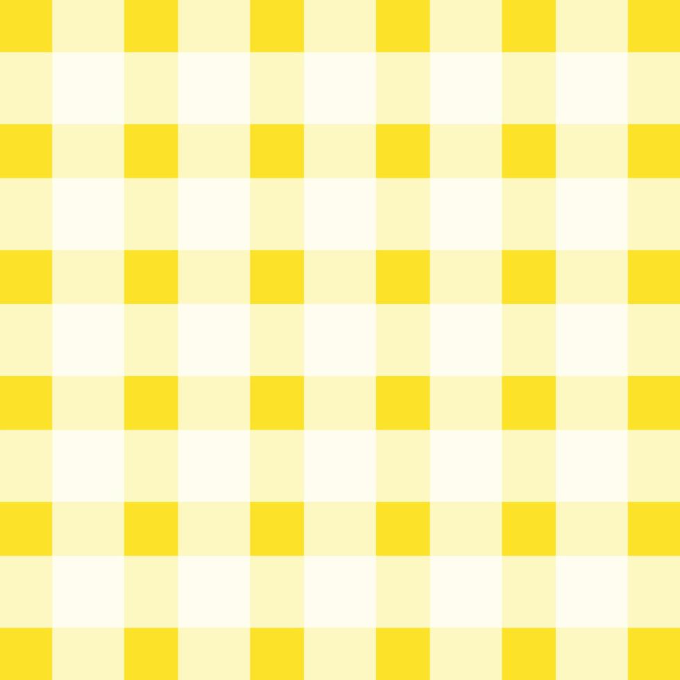 Check pattern background.Yellow white check vector