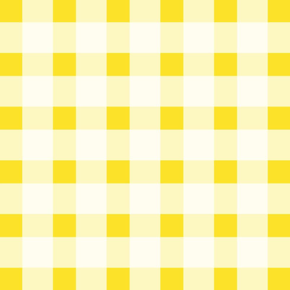 Check pattern background.Yellow white check vector