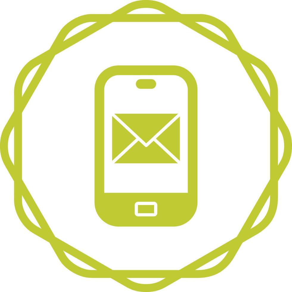 icono de vector de correo de teléfono inteligente