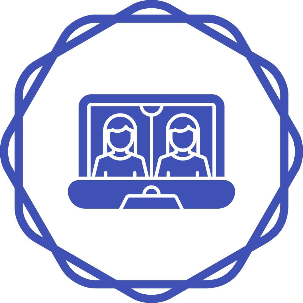 Online Meeting Vector Icon