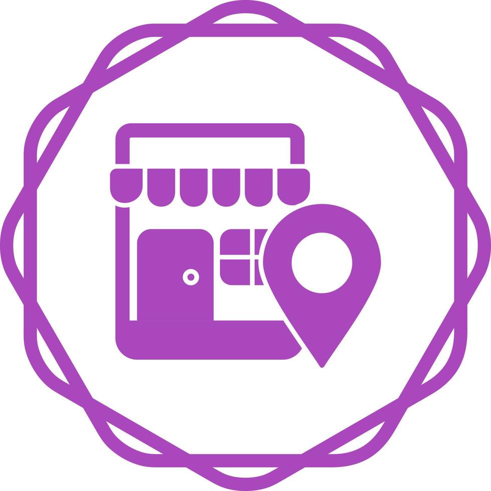 Shop Location Vector Icon