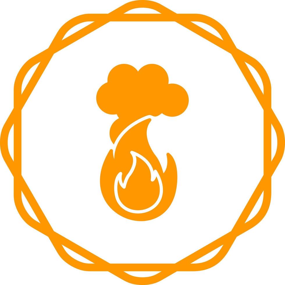 Fire Pollution Vector Icon