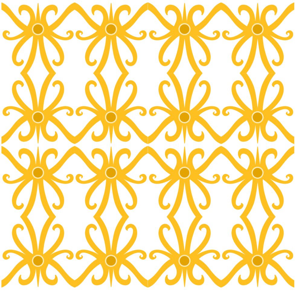 various forms of typical Kalimantan batik png