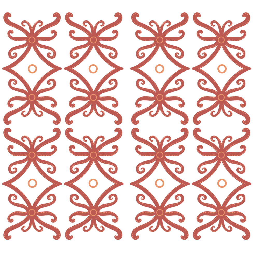 various forms of typical Kalimantan batik png