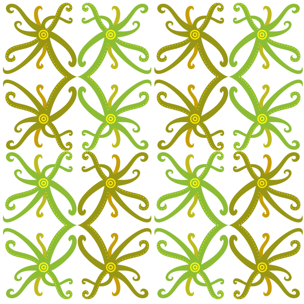 various forms of typical Kalimantan batik png
