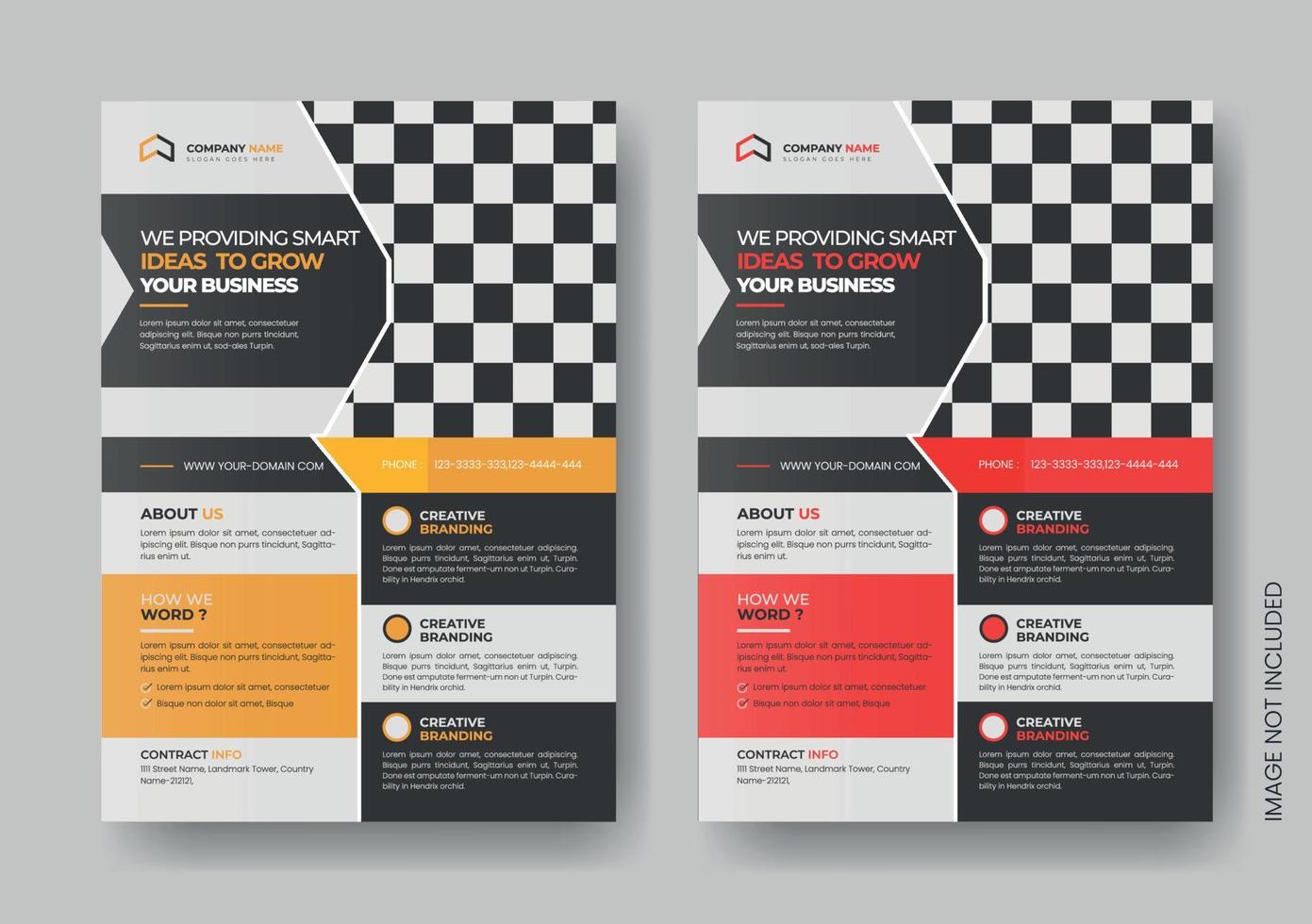 corporate business multipurpose flyer design and brochure cover page template vector