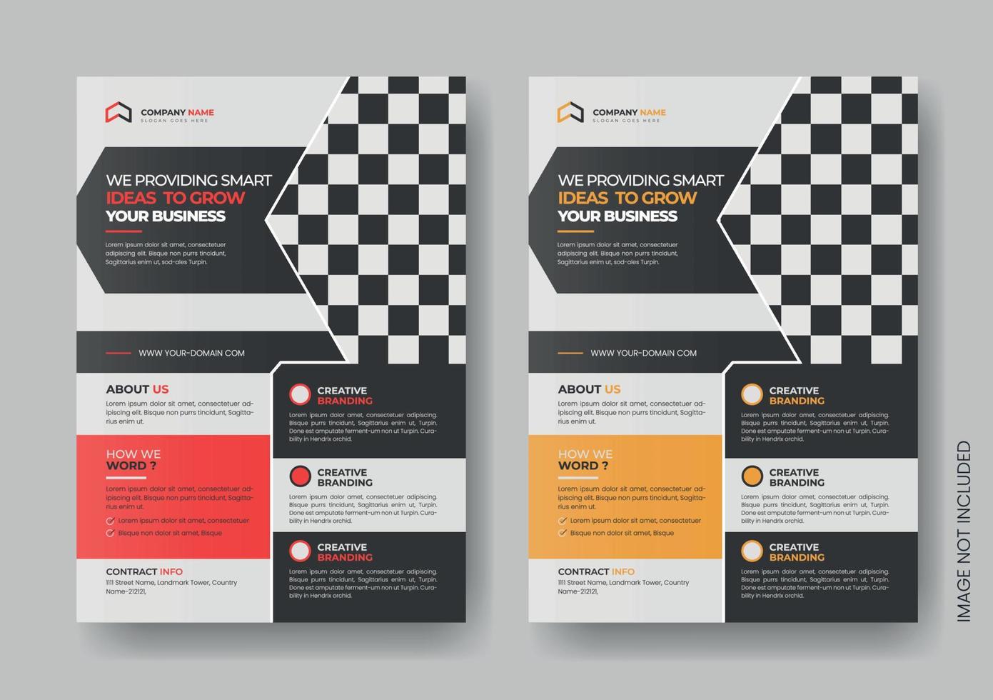 corporate business multipurpose flyer design and brochure cover page template vector
