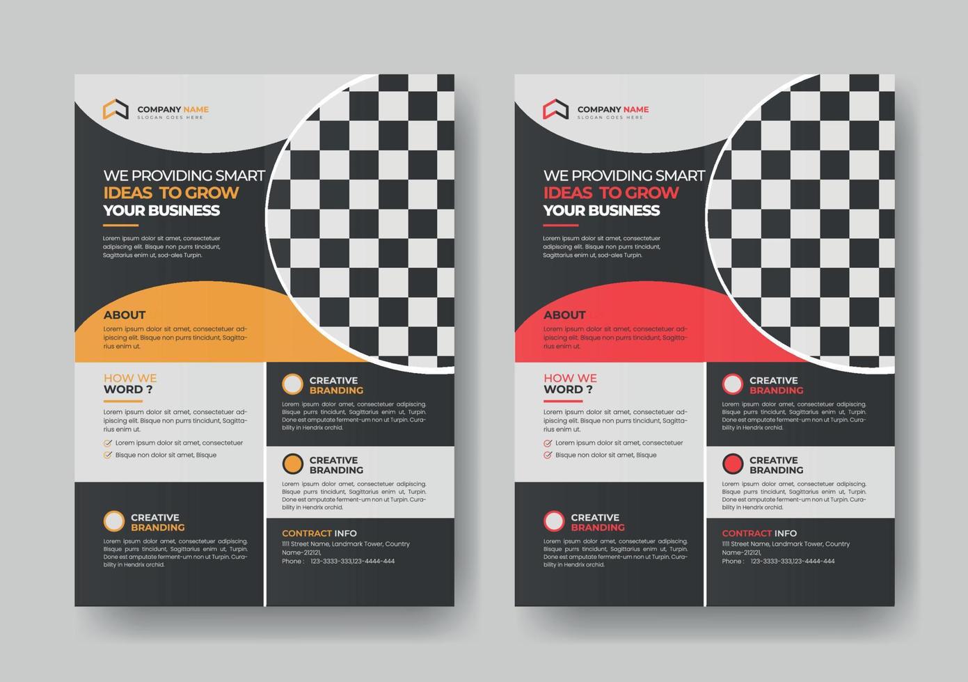 corporate business multipurpose flyer design and brochure cover page template vector