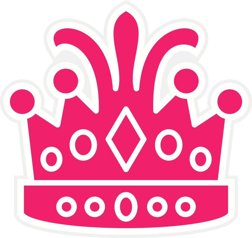 Queen Crown Vector Icon Style