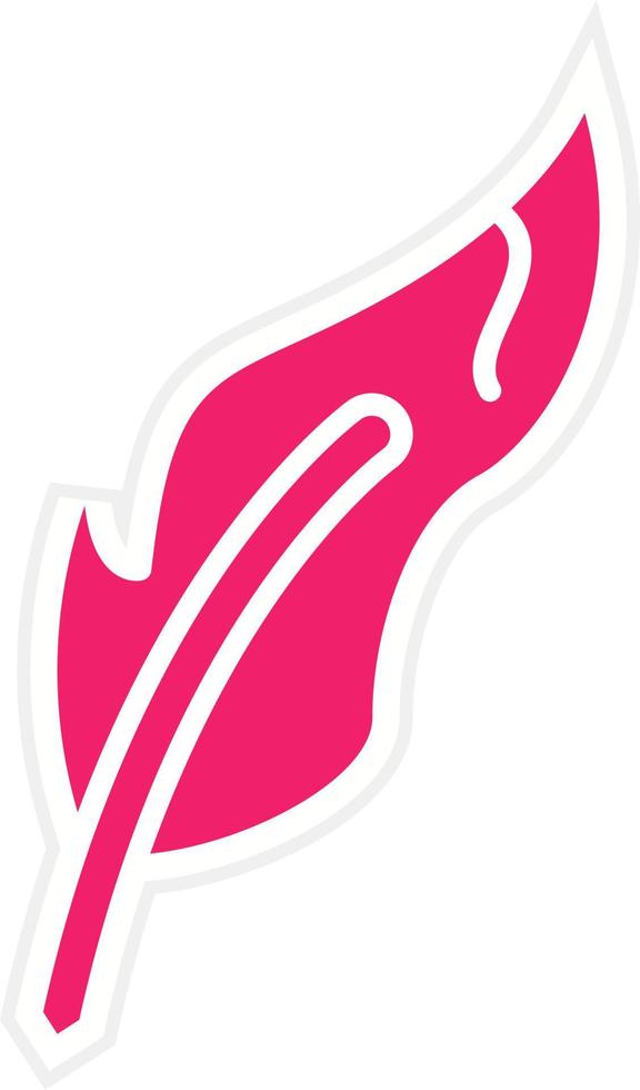 Writing Feather Vector Icon Style