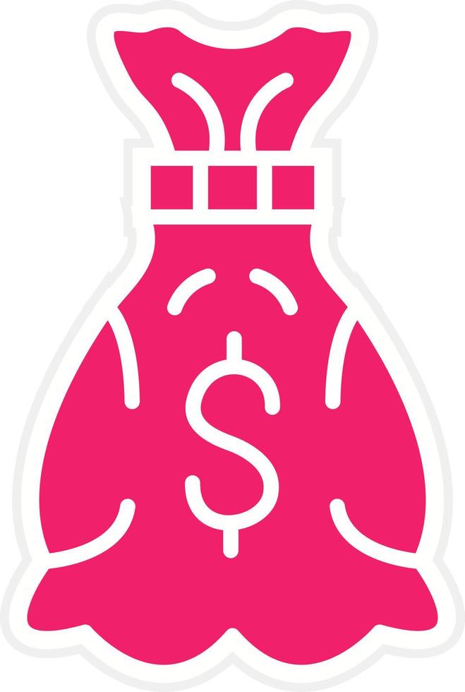 Money Bag Vector Icon Style