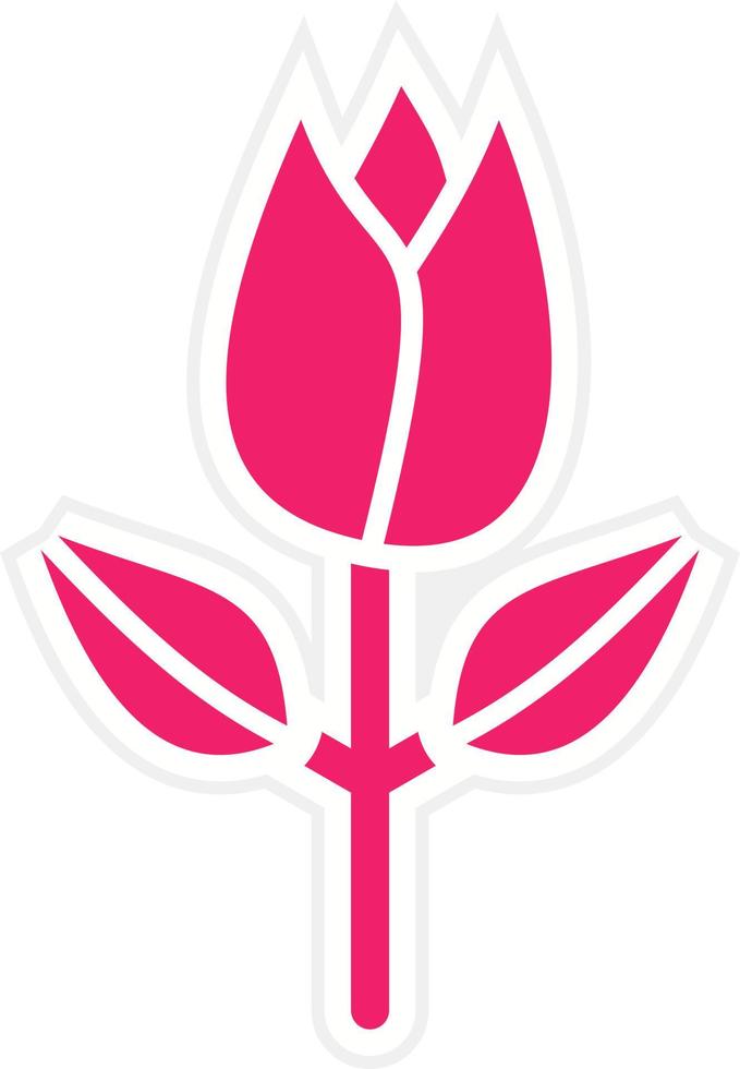 tulipán vector icono estilo