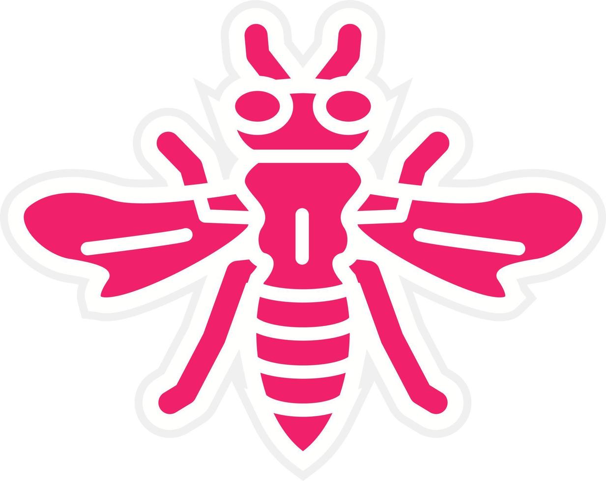 Honeybee Vector Icon Style