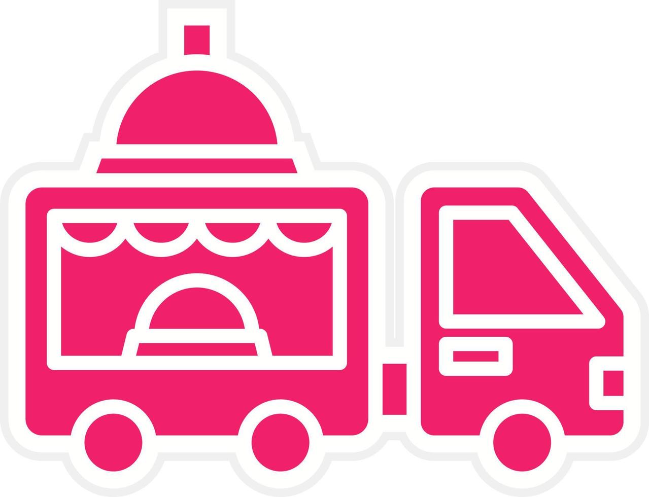 Food Truck Catering Vector Icon Style