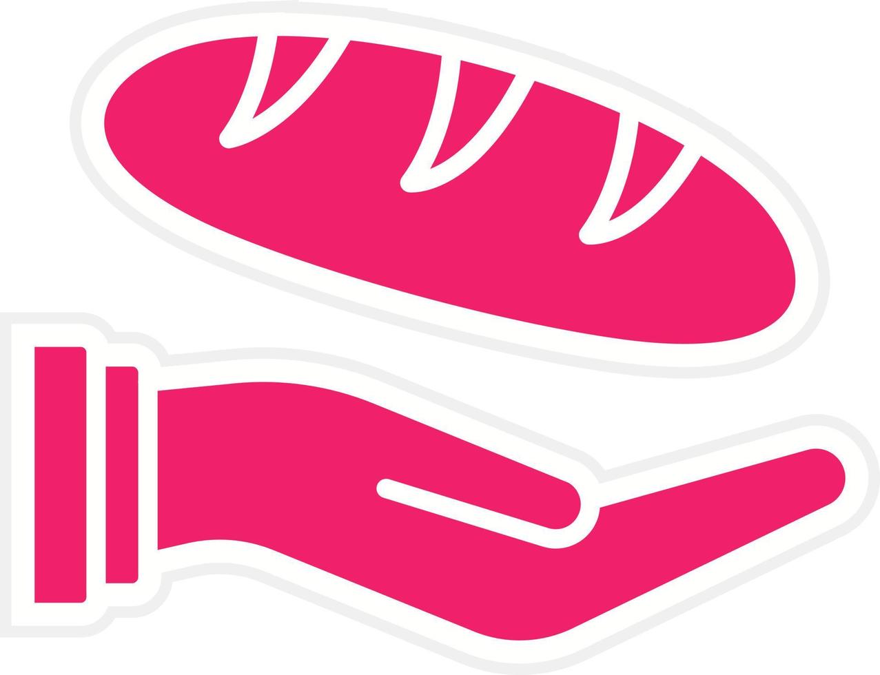 Bread Donation Vector Icon Style