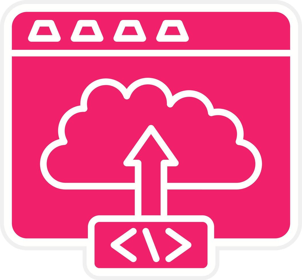 Code Deployment Vector Icon Style