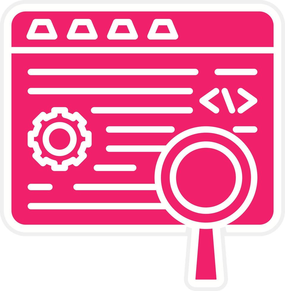 Code Testing Vector Icon Style