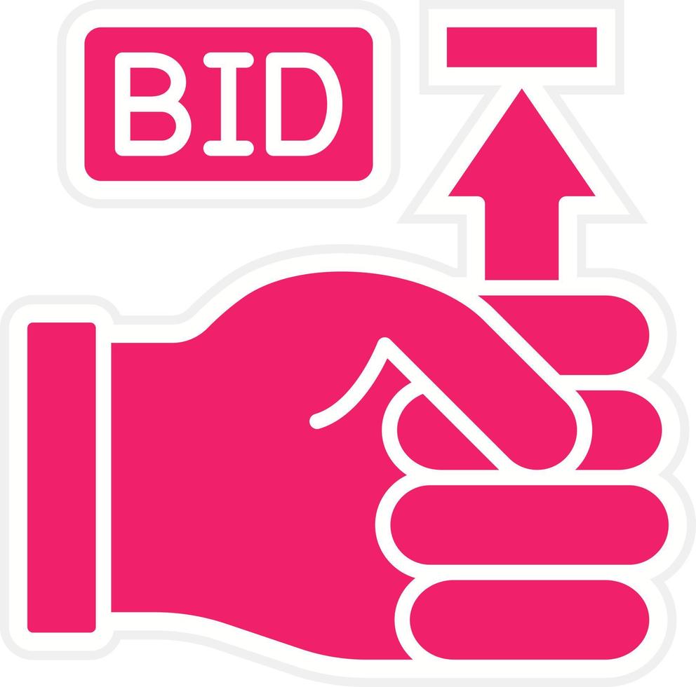 Maximum Bid Vector Icon Style