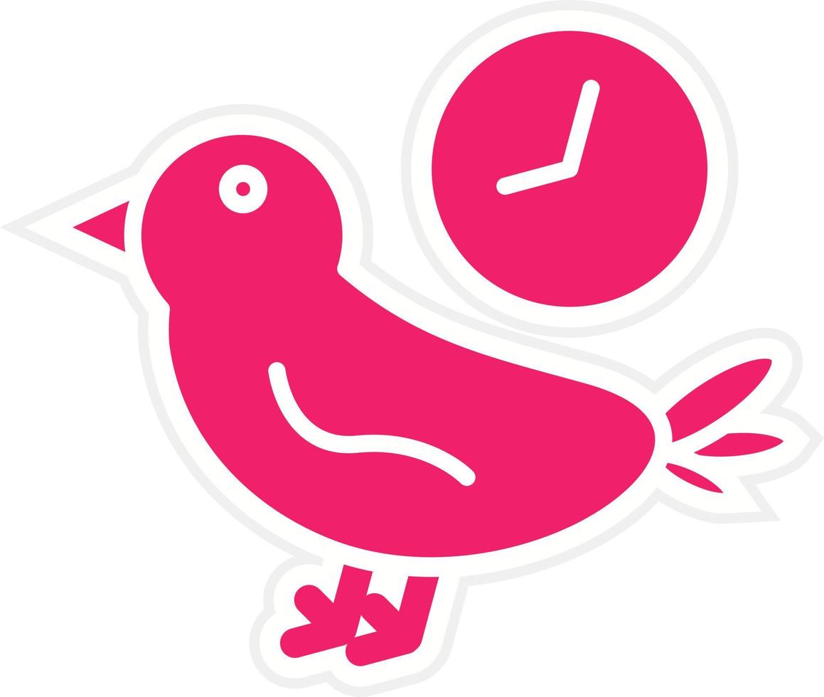 Early Bird Vector Icon Style