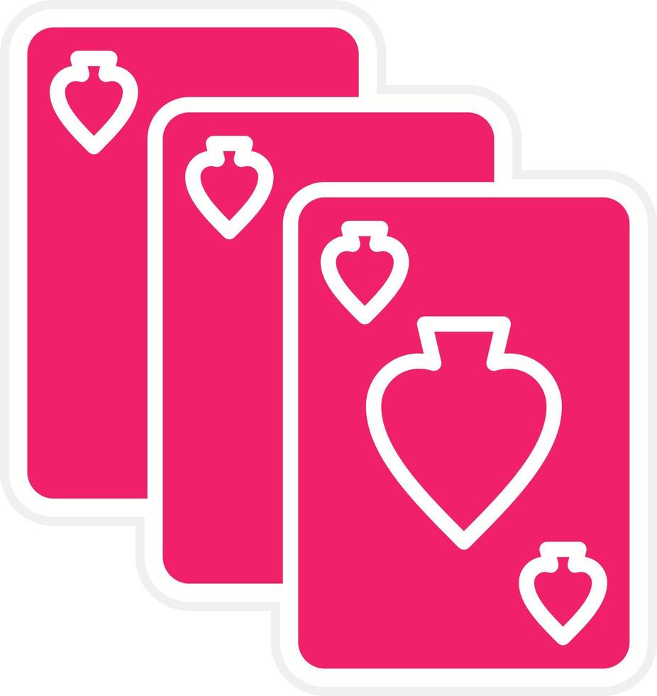 Playing Cards Vector Icon Style